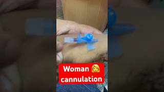 Woman 👩 cannulation  trending baby mbbs cannulation SMpharmacy plz subscribe hospital [upl. by Riannon]