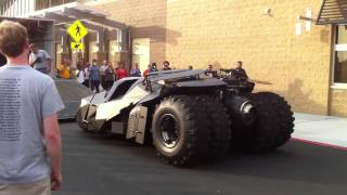 The Dark Knight Tumbler IRL How to drive the Batmobile Tumbler RC [upl. by Pia]