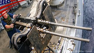 Powerful Twin Machine Gun Fires  M2 50 Cal amp M240 762 mm [upl. by Soirtimid445]