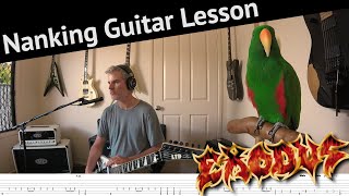 Exodus  Nanking Guitar Lesson [upl. by Yeltihw]