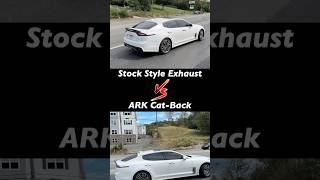 Kia Stinger 20L Turbo Stock Exhaust Vs ARK CatBack Exhaust Sound [upl. by Nylesaj]