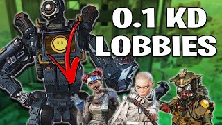 I Snuck Into 1 KD Lobbies in Apex Legends [upl. by Aicenet]