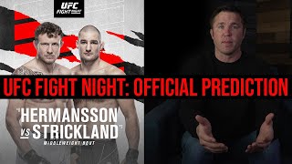 Official Prediction Strickland vs Hermansson [upl. by Nylrehc]