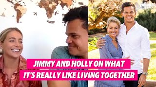 The Bachelors Jimmy and Holly on living together and life after reality TV  Yahoo Australia [upl. by Yortal702]