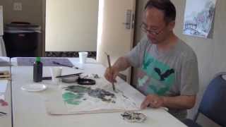 Paintings Inspired by Plexiglass Monoprints a Live Workshop with Henry Li [upl. by Smallman]