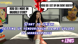 Start To Finish  How To Set Up An Event BoothStart Your Inworld Store  Links  Second Life [upl. by Mona]