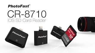 PhotoFast CR8710 iOS SD Card Reader [upl. by Eulalee]