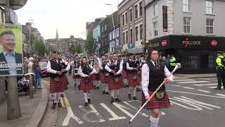 Cappagh Pipe Band  Omagh Somme Parade 2024 2 [upl. by Xonk]