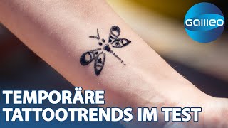 Made to fade Haltbarkeit von bis zu zwei Wochen Halten temporäre Tattoos was sie versprechen [upl. by Laux]