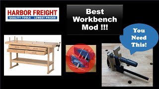 Harbor Freight Workbench ViseClamp Modification [upl. by Biles328]