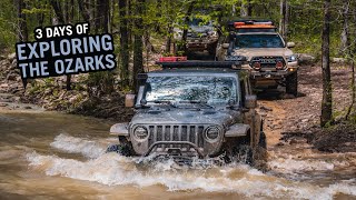 Jeeps vs Toyotas Overlanding the Ozarks  A 3 Day Adventure [upl. by Adamek703]