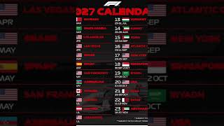 F1 2027 calendar [upl. by Icyak]