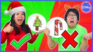 2020 CHRISTMAS PANCAKE ART Learn DIY Pancake Art with Ryans Mommy Vs Daddy [upl. by Assiluj421]