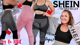 SHEIN ACTIVEWEAR TRY ON HAUL  Honest REVIEW  Dupes [upl. by Ayalahs534]