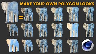 Create Your Own Low Poly Looks Cinema 4D Tutorial [upl. by Purington845]