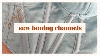 Sew Boning Channels [upl. by Arihsa]