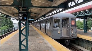 BMT Subway D F N Q Trains  New Utrecht Ave62nd Street R46 R68 R68A R160B [upl. by Toms857]