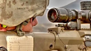 Marine Corps Snipers Shooting The M110 SASS Sniper Rifle [upl. by Gnilsia]