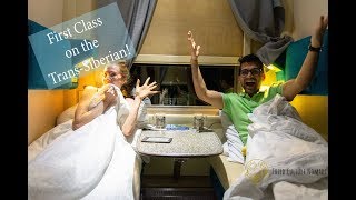 1ST CLASS ON THE TRANSSIBERIAN RAILWAY  Russia Travel Vlog [upl. by Bordiuk]