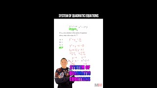 System of Quadratic Equations on the SAT Math [upl. by Harutek]