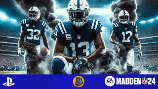 PLAYSTATION 4  GAMEPLAY MADDEN 24 Pittsburgh Steelers vs Indianapolis Colts [upl. by Heidie]