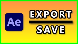 How to Render Export and Save a video in After Effects 2023 [upl. by Yehsa]