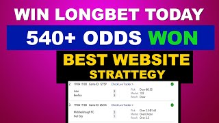 INCREDIBLE LONG BET PREDICTION WEBSITE  Another Accurate Website Strategy [upl. by Halona]