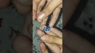 easy seed beads ring tutorial💓💓 handmade beautiful ring  zainab vlogs handmade jewellery [upl. by Keiryt]