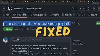 pandoc cannot recognize image path Solution [upl. by Leonteen]