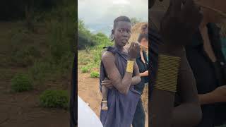 Mursi tribe Omo valley Ethiopia short ethiopia omovalley omoregiontours omoriver shortvideo [upl. by Crosse]