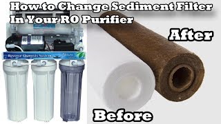 How to Change a Sediment Filter in your RO Water purifier Step by Step Process [upl. by Gisser]