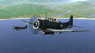 IL2 1946 SBD3 Dauntless  Destroy enemy minelayer ship [upl. by Htebezile]