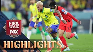 Brazil vs South Korea Highlights  2022 FIFA World Cup  Round of 16 [upl. by Annaes613]