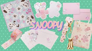 【SNOOPY 桜シリーズ】春が待ち遠しい🌸さくらのデザインが可愛い新商品を見に行った日。 [upl. by Rawden]