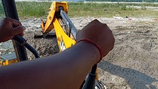 Skillful OperatorINSIDE the CABINOperating JCB Backhoe [upl. by Ecidnarb]