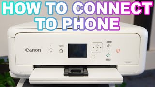 Canon PIXMA TS5151 How to Connect to Phone Easy Wireless Setup [upl. by Jarvey521]