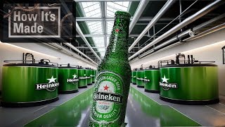 Explore all the secrets of Heineken beer making process  How its made [upl. by Kubis]