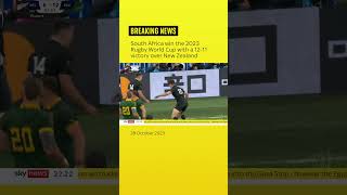 South Africa win the 2023 Rugby World Cup in Paris with a 1211 victory over New Zealand [upl. by Alethia]