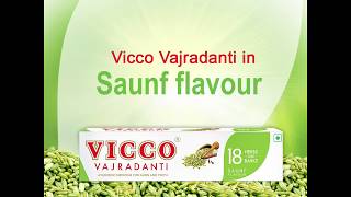 Vicco Vajradanti in all new Saunf flavour [upl. by Aidua]