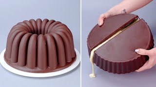 A Collection OF CAKE Oddly Satisfying Chocolate Cake You Never Seen  Awesome Cake Decorating Ideas [upl. by Cullin]