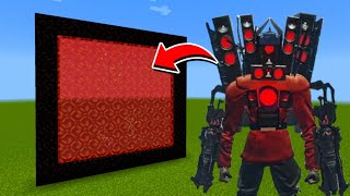 How to Make A Portal To The Titan Speakerman Upgraded Dimension in Minecraft [upl. by Eberle]