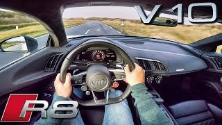 Audi R8 V10 PLUS POV Test Drive 610 HP 52 FSi [upl. by Pytlik448]