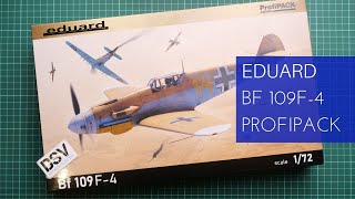 Eduard 172 Bf 109F4 Profipack 70155 Review [upl. by Nnairak]