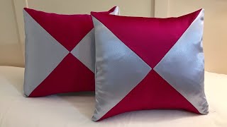 DIY cushion cover  how to make cushion cover and pillow cover  easy cushion cover idea [upl. by Archibold196]