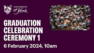 Ceremony 1 Graduation Livestream 6 February 2024 10am [upl. by Nomyar]