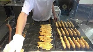 たい焼き 薄皮と厚皮の作り方 How to make Taiyaki cake in Japan [upl. by Enelam354]