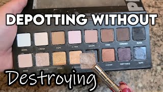 Depotting Lorac Pro 1 Into Single Shadows  Vlogmas Makeup 2022 [upl. by Diehl]