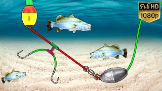 How to tie a fishing hook for deep sea fishing  Bottom fishing [upl. by Britte]