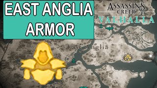 How to get Armor Gear in East Anglia Assassins Creed Valhalla Three Slots Statue [upl. by Ynnavoig391]