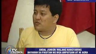 Andal Jr defends Agra endorses Aquino [upl. by Oliy]